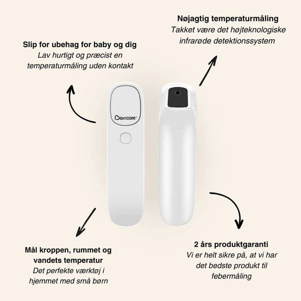 Berrcom Infrarødt Pandetermometer
